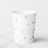 Baby Dusche Papier Cups "Gold Flamingo Baby " 8 oz Pappbecher (Rechts)