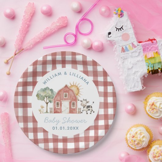 Baby-Dusche Pappteller (Party)