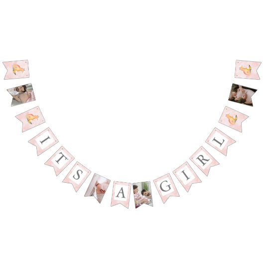 Baby Dusche Party Decke Aquarell Holzfuchs Wimpelkette (Alle)