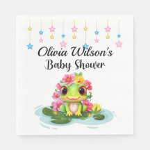 Baby Dusche Party Napkins, Frosch Thema Napkins