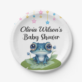 Baby Dusche Party Teller, Frog Theme Teller