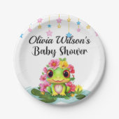 Baby Dusche Party Teller, Frog Theme Teller (Vorderseite)
