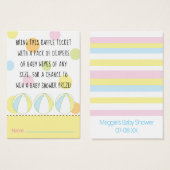 Baby Dusche Raffle Ticket Beach Ball (Vorne & Hinten)