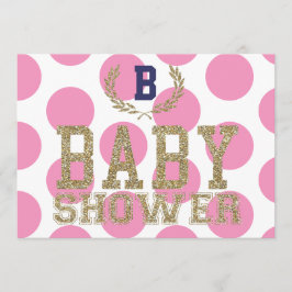 Baby-Dusche ROSA inspirierter Einladung