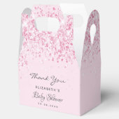 Baby Dusche Rosa Mädchen danke Geschenkschachtel (Geöffnet)