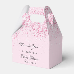 Baby Dusche Rosa Mädchen danke Geschenkschachtel