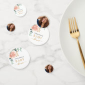 Baby Dusche Rose Gold Blume Foto Konfetti (Gruppe)