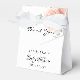 Baby Dusche Rose Golden Rosa Blumenmädchen Vielen  Geschenkschachtel