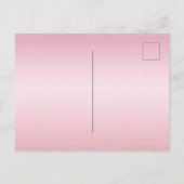 Baby Dusche rot Rosa Glitzer Staubballons Mädchen Einladungspostkarte (Rückseite)