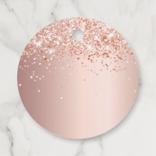 Baby Dusche rot Rose gold Danke Geschenkanhänger (Rückseite)