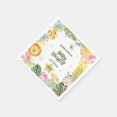 Baby Dusche Safari Themed Boho Dekoration Serviette (Ecke)