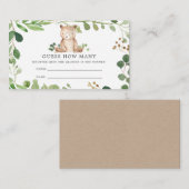 Baby-Dusche schätzen, wie viele Karten (Vorne/Hinten)