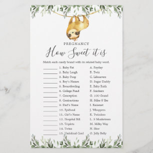 Baby Dusche Schwangere wie süß es ist Spiel