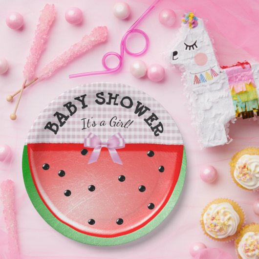 Baby-Dusche sein ein Pappteller (Party)