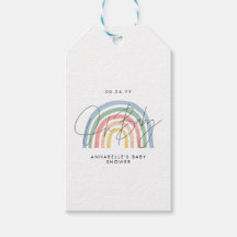 Baby Dusche Skript farbige Aquarellfarbe Regenboge