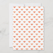 Baby Dusche Sonnenblumen Bienen weißes Rosengold Einladung (Rückseite)