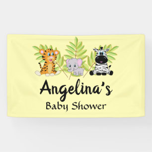 Baby Dusche Süße Tier Safari Jungle Banner