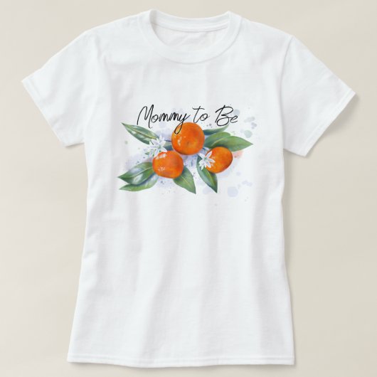 Baby Dusche T - Shirt "Mommy to be" (Design vorne)