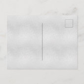 Baby Dusche Tedbear Bärenjunge Blau Silber Einladungspostkarte (Rückseite)