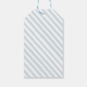 Baby Dusche Teddy Bären Ballon Danke Geschenkmarke Geschenkanhänger (Rückseite)