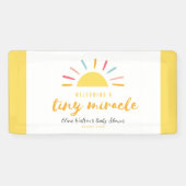 Baby Dusche Tiny Miracle Sun Banner (Horizontal)