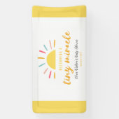 Baby Dusche Tiny Miracle Sun Banner (Vertikal)