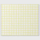 Baby Dusche Umpackpapier Yellow Gingham Geschenkpapier (Flach)