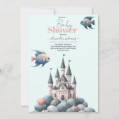 Baby-Dusche unter der Meerestierdusche Einladung (Vorderseite)