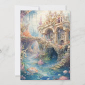 Baby-Dusche unter der Meerestierdusche Einladung (Rückseite)