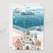 Baby-Dusche unter der Meerestierdusche Einladung (Vorderseite)