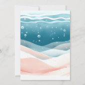 Baby-Dusche unter der Meerestierdusche Einladung (Rückseite)