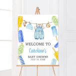 Baby-Dusche von Boy Popsicle Poster<br><div class="desc">Mit dieser Popsicle Baby Dusche und unserem niedlichen und hübschen bedruckbaren Willkommensschild mit einem bezaubernden Baby Clothes Baby Shower Thema machen Sie zu einem besonderen Erlebnis. Laden Sie diese Touch herunter, personalisieren Sie sie und schaffen Sie bleibende Erinnerungen! BS1076</div>