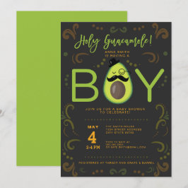 Baby Dusche von Heiligen Guacamole Boy Taco Einladung