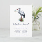 Baby-Dusche von Stork per Post Einladung (Stehend Vorderseite)