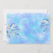 Baby-Dusche von Wildtieren im Ozean per Post Einladung (Rückseite)