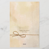 Baby Dusche Vorhersagespiel kleiner Cowboy Briefpapier (Rückseite)