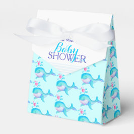 Baby Dusche Wale Aqua White Geschenk Geschenke Sch Geschenkschachtel