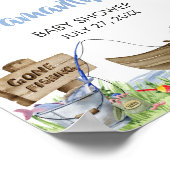 Baby-Dusche Willkommen Poster (Ecke)