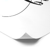 Baby Dusche Willkommensschild Heißluftballon Tiere Poster (Ecke)