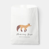 Baby Dusche Woodland Fox Custom Geschenktütchen (Vorderseite)