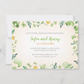 Baby-Dusche | Zwillinge | neutral | katzen Einladung (Rückseite)