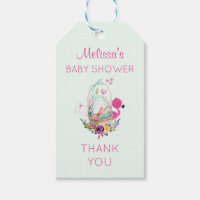 Baby Duschei mit Flamingo & Bunny Danke