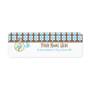 Baby-Duschen-Aufkleber - blaues Windel-Rosa u.