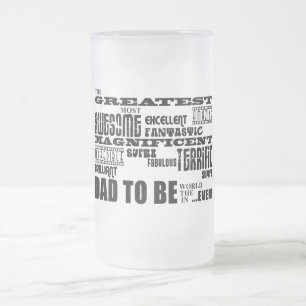 Baby-Duschen-bestste beste Zukunft hervorbringen Mattglas Bierglas