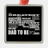 Baby-Duschen-bestste beste Zukunft hervorbringen Silbernes Ornament (Vorne)