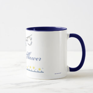Baby-Duschen-Blau-Tasse Tasse