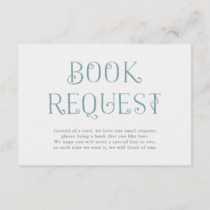 Baby-Duschen-Buch-Antrag Wildblumewreath- Begleitkarte