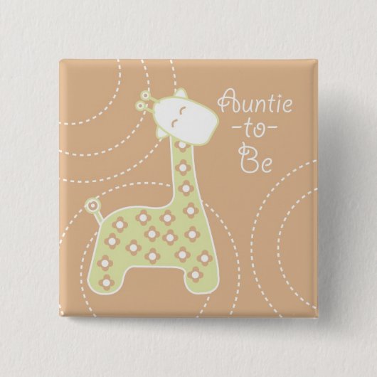 Baby-Duschen-Buttone Button (Vorderseite)