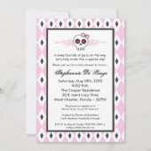 Baby-Duschen-Einladung 12x18 Mädchen PunkRock Einladung (Vorderseite)