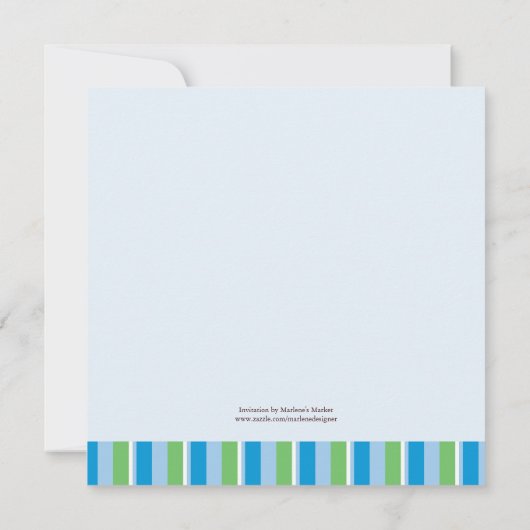 Baby-Duschen-Einladung Einladung (Rückseite)